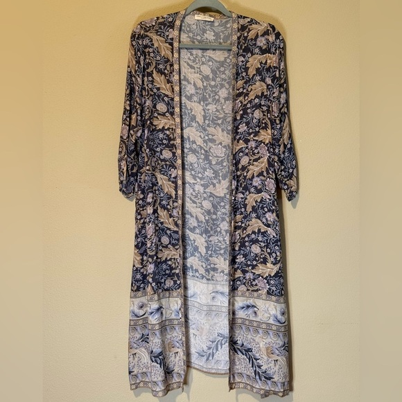 Spell & The Gypsy Oasis Paisley Floral Duster Size Small Medium - Picture 2 of 11